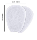 6Pcs White Soft Self-Adhesive Shoe Inserts - Felt Tongue Pads for Shoes Shoe Insoles Health Care