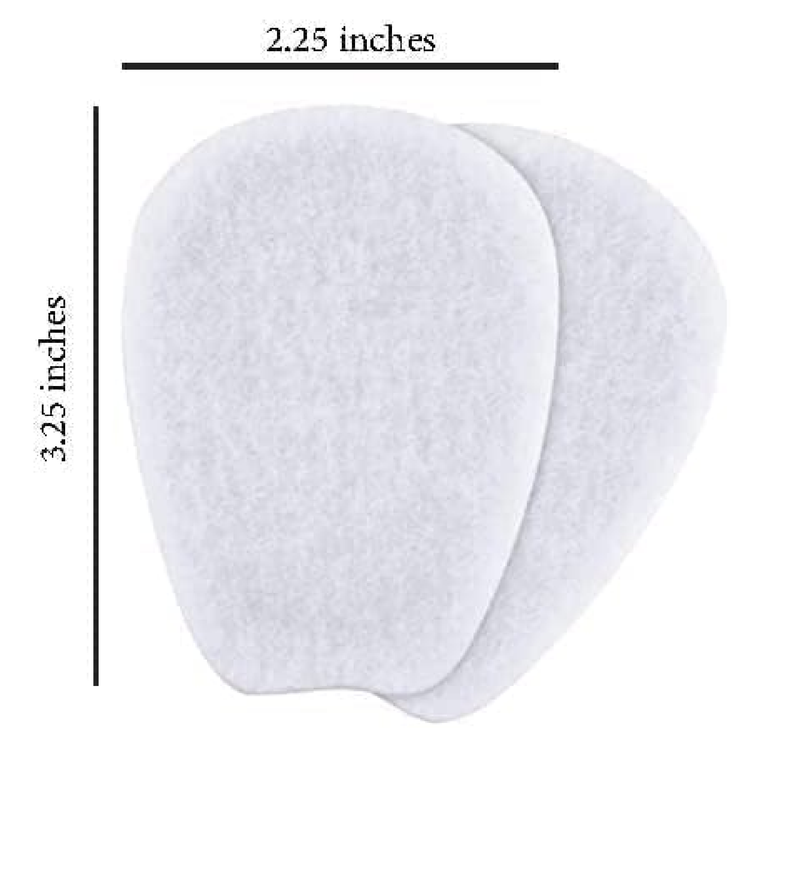 6Pcs White Soft Self-Adhesive Shoe Inserts - Felt Tongue Pads for Shoes Shoe Insoles Health Care