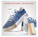 Sole Guard Shoe Cleaning Kit - 1X Natural Coconut Cleaner & 1X Brush for Sneakers,