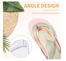 2 Pairs Gel Arch Support Cushion Insoles Adhesive Silicone Flip Flop Thong Inserts Invisible Slim Inserts