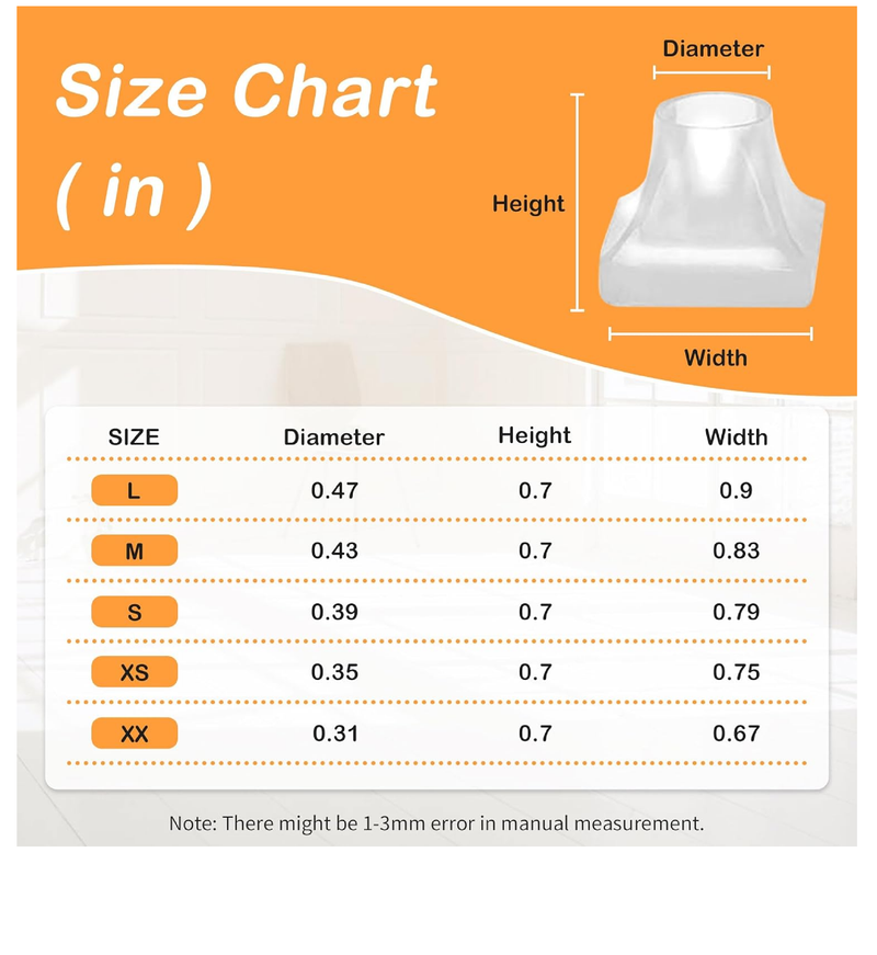 20 Pairs High Heel Protectors - 5 Sizes, Repair Caps & Stoppers for Outdoor Weddings & Events