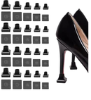 20 Pairs High Heel Protectors - 5 Sizes, Repair Caps & Stoppers for Outdoor Weddings & Events