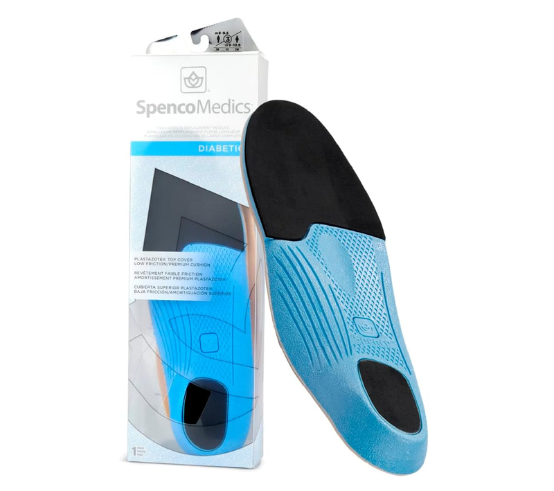 Spenco Medics Diabetics Plus Full Length Arch Support Insole Women's
