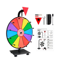 Spin Wheel for prizes Spinner with Stand Roulette Table Carnival Games Wheel of Fortune Eraser Wheel 12 Inch 12 Slot