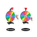 Spin Wheel for prizes Spinner with Stand Roulette Table Carnival Games Wheel of Fortune Eraser Wheel 12 Inch 12 Slot