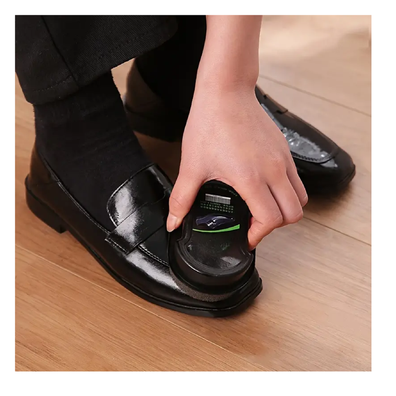 Plush Instant Black Shoe Shine Sponge, Polishers, Cleaning, Household