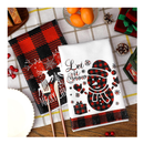 Sratte 6 Pcs Christmas Kitchen Towels Buffalo Check Plaid Dish Towels Winter Truck Hand Towels Farmhouse Tea Towels Housewarming Gifts Christmas Decoration for Kitchen Holiday Xmas, 23.62 x 15.75 Inch