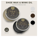 Original Shoe Polish & Care Kit - Leather Shoe Shine Kit for Men & Women w/Brown, Black, Neutral Polish Leather Boot Care Kit