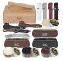 Original Shoe Polish & Care Kit - Leather Shoe Shine Kit for Men & Women w/Brown, Black, Neutral Polish Leather Boot Care Kit