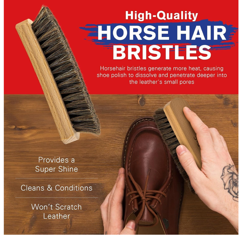 Stone and Clark 11 PC Shoe Shine Kit - Premium Shoe Polish Kit for Shoes - Black, Brown & Neutral Shoe Creams