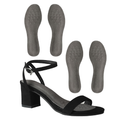 2 Pairs High Heel Inserts, Adhesive Pigskin Sandal Inserts Anti-Slip, 3/4 Cushioning Insoles for Flats Open Toe Shoes,