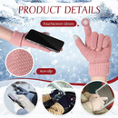 Suhine 18 Pcs Winter Hat and Glove Set 9 Pcs Warm Satin Lined Knitted Beanie