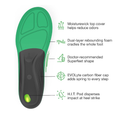 Superfeet Run Support High Arch Insoles - High Arch Support - Trim-to-Fit Carbon Fiber Orthotic Shoe Inserts for Running Shoes