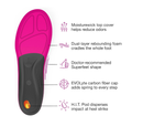 Superfeet Run Women's Support Insoles - Trim-To-Fit High Arch Support - Carbon Fiber Orthotic Shoe Inserts for Running Shoes