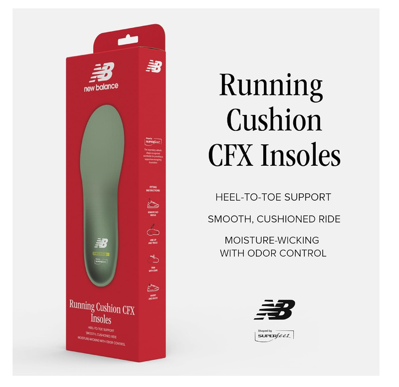 New Balance Running Cushion CFX Shoe Inserts - Arch Support for Runners