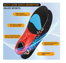 Heavy Duty Support - Over 220 Lbs of Plantar Fasciitis Arch Support Insoles with Airbag Springs for High Shock