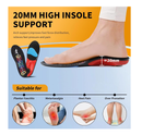 Heavy Duty Support - Over 220 Lbs of Plantar Fasciitis Arch Support Insoles with Airbag Springs for High Shock
