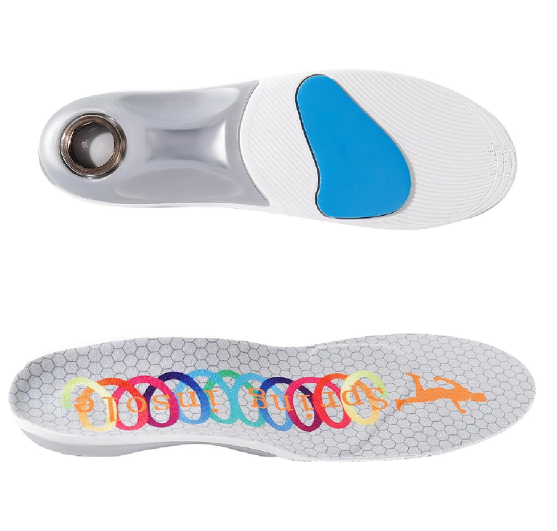 Heavy Duty Support - Over 220 Lbs of Plantar Fasciitis Arch Support Insoles with Airbag Springs for High Shock