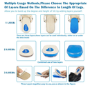 3 Layers Adjustable Orthopedic Heel Wedge Lift for Leg Length Discrepancies,