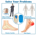 3 Layers Adjustable Orthopedic Heel Wedge Lift for Leg Length Discrepancies,