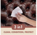 Swanky Leather Wipes - Leather Cleaner and Conditioner for Purses, Shoes, Furniture Polish & Car Seats,