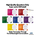 TOPIX 424 Conversation Starters Family Dinner Conversation Cards & Date Night Ice Breaker Topics Uncommon Questions Stimulate Reflection