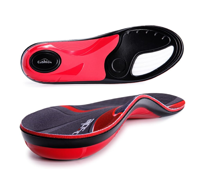 Plantar Fasciitis Insoles for Men Women, 220+ Lbs Heavy Duty High Arch Support Shoe Inserts,