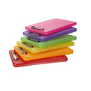 Mind Reader TRACLIP-ASST Plastic Clipboard | Bottom opening Storage | Translucent 6 Color Pack