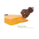 Mind Reader TRACLIP-ASST Plastic Clipboard | Bottom opening Storage | Translucent 6 Color Pack