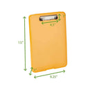 Mind Reader TRACLIP-ASST Plastic Clipboard | Bottom opening Storage | Translucent 6 Color Pack