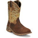 Tony Lama Men's 11" Roustabout Steel Toe Work Boot Apple Green (TW5006)