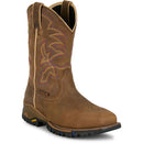 Tony Lama Men's 11" Roustabout Steel Toe Work Boot Tan (TW5022)