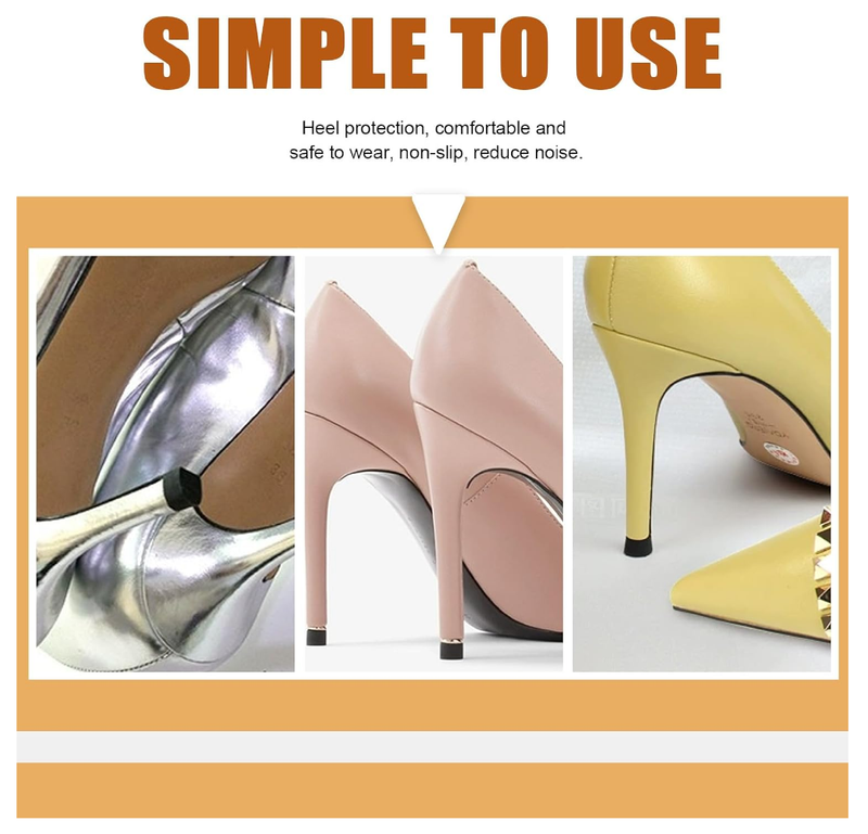 Tanstic 30 Pairs Women's High Heel Shoes Replacement Tips Pin with 6" Heel Pliers Kit, 8mm 9mm 10mm 11mm 12mm High Heel Shoe