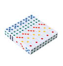 25 Pieces Polyhedral Dice Set 6 Sided Game Dice Set with Black Pouch for Table Games Light Color Right Angle