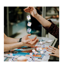 25 Pieces Polyhedral Dice Set 6 Sided Game Dice Set with Black Pouch for Table Games Light Color Right Angle