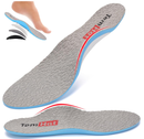 Removable High Arch Support Shoe Inserts for Men Women, Orthopedic Insoles for Plantar Fasciitis,