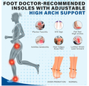 Removable High Arch Support Shoe Inserts for Men Women, Orthopedic Insoles for Plantar Fasciitis,