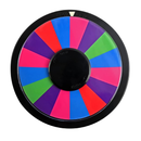 Tezam 8 Inch Heavy Duty Spinning Prize Wheel Double Sided 8/16 Slot Color Tabletop Roulette Wheel of Fortune Dry Erase Spin Wheel Win The Fortune Spin Game for Carnival and Trade Show