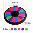 Tezam 8 Inch Heavy Duty Spinning Prize Wheel Double Sided 8/16 Slot Color Tabletop Roulette Wheel of Fortune Dry Erase Spin Wheel Win The Fortune Spin Game for Carnival and Trade Show