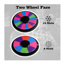 Tezam 8 Inch Heavy Duty Spinning Prize Wheel Double Sided 8/16 Slot Color Tabletop Roulette Wheel of Fortune Dry Erase Spin Wheel Win The Fortune Spin Game for Carnival and Trade Show