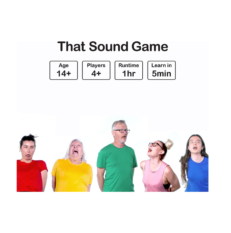 That Sound Game A noisy game for weird people Party Game for Adults & Teens 14+ Family Game