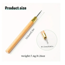 The Hobbyworker 1PC Metal Wire Rounder Tool With Wooden Handle, Wire End Tool Round Bur Grinding Needle For Jewelry Making