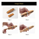 The Hobbyworker Wooden Ring Clamp, With Leather Tip Inserts & Wedge, Hand Tool For Polishing Repairing Rings, Engraving Jewelry Making Tool