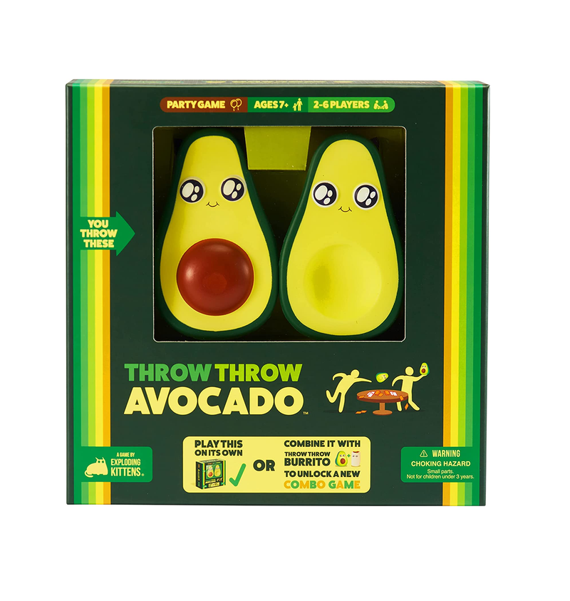 Throw Throw Avocado by Exploding Kittens  A Dodgeball Card Game Sequel and Expansion Set  Family Friendly Party Games  Card Games for Adults Teens & Kids 2-6 Players