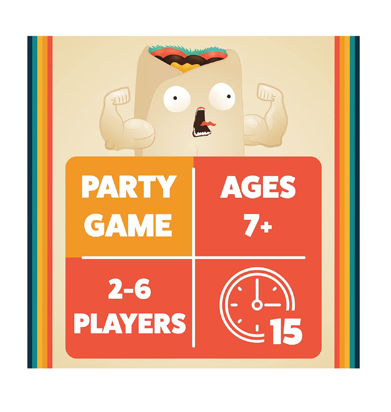 Throw Throw Burrito by Exploding Kittens  A Dodgeball Card Game Family Friendly Party Games for Adults Teens & Kids  2-6 Players