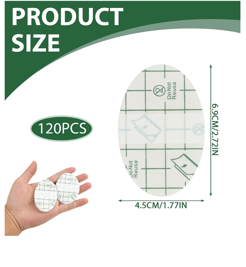 120 Pcs Self Adhesive Invisible Heel Anti-Wear Sticker for High Heels/Flats/Sandals/Athletic Shoes/Boots,