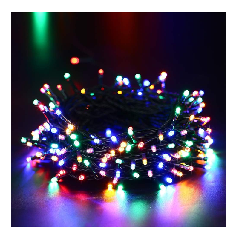 Toodour Solar Christmas Lights, 2 Packs 72ft 200 LED 8 Modes Solar String Lights