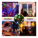 Toodour Solar Christmas Lights, 2 Packs 72ft 200 LED 8 Modes Solar String Lights