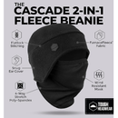 Tough Headwear Helmet Liner Beanie with Mask | Motorcycle & Construction Fleece Skull Cap