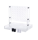 Trademark Games Acrylic 4 in a Row Game Fun Strategy Game and Tabletop Decoration Functional Desk Decor Black and White